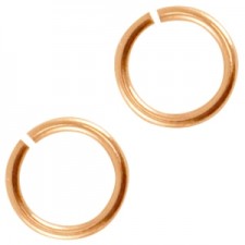 DQ metal Jumpring 6.5mm Rosegold